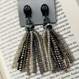 NWT Chico’s Clip On Tassel Earrings, in original packaging and never used ❤️